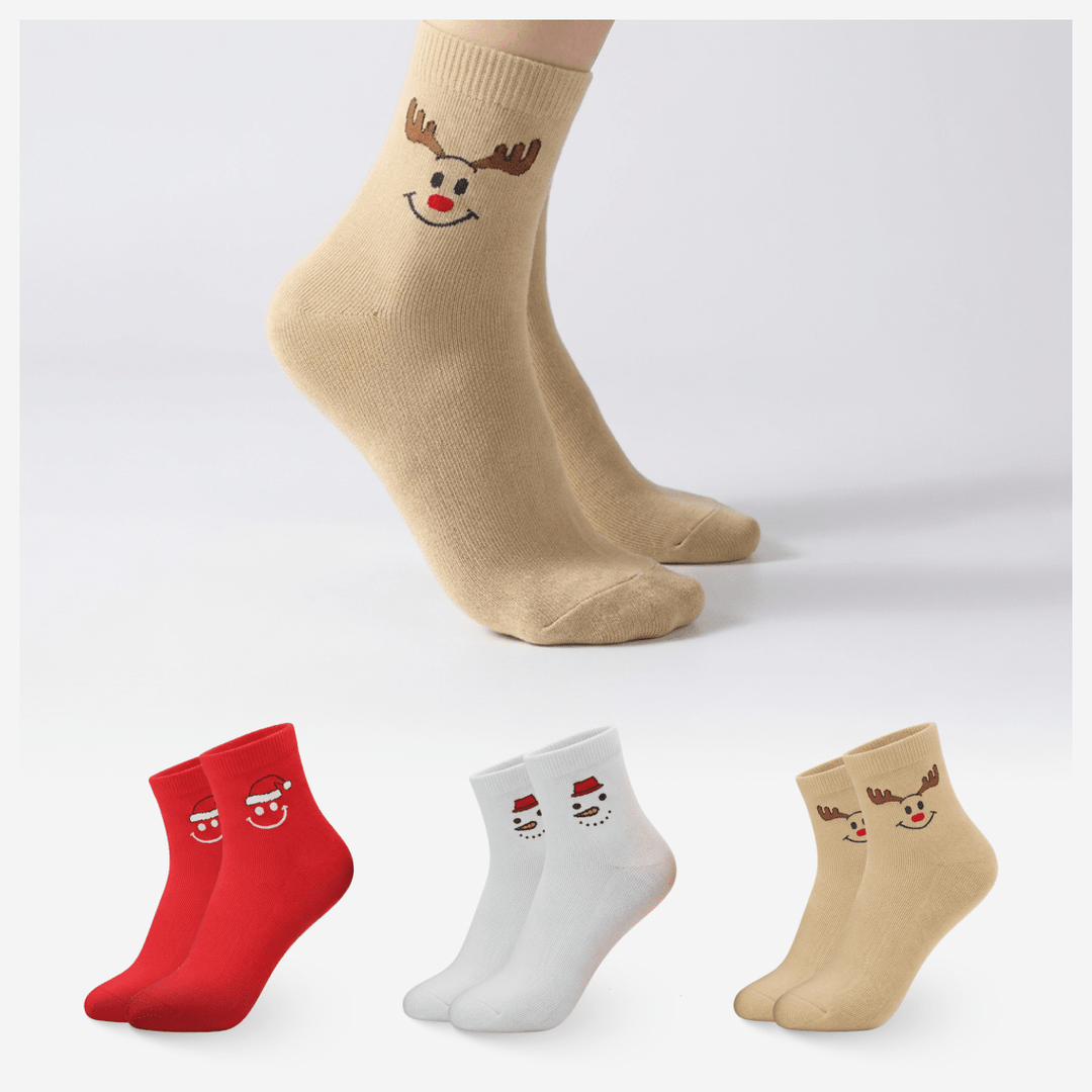 Holiday Smile Edition cotton socks for everyday comfort