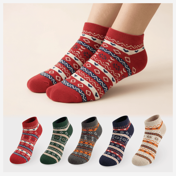 Kool Ankle Edition ankle socks pack of 5 for everyday comfort-Sockscarving® KOOL ANKLE EDITION-