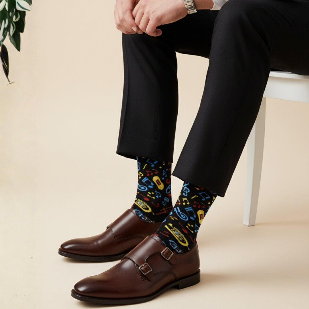 Limited edition socks for men in India with modern patterns
