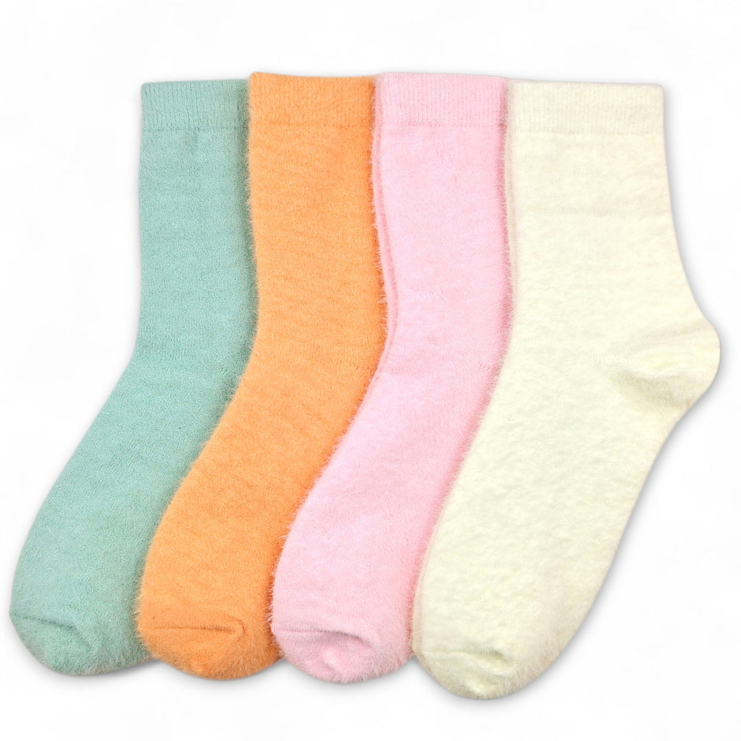 mild furry womens socks soft cozy cushioned cotton socks winter wear