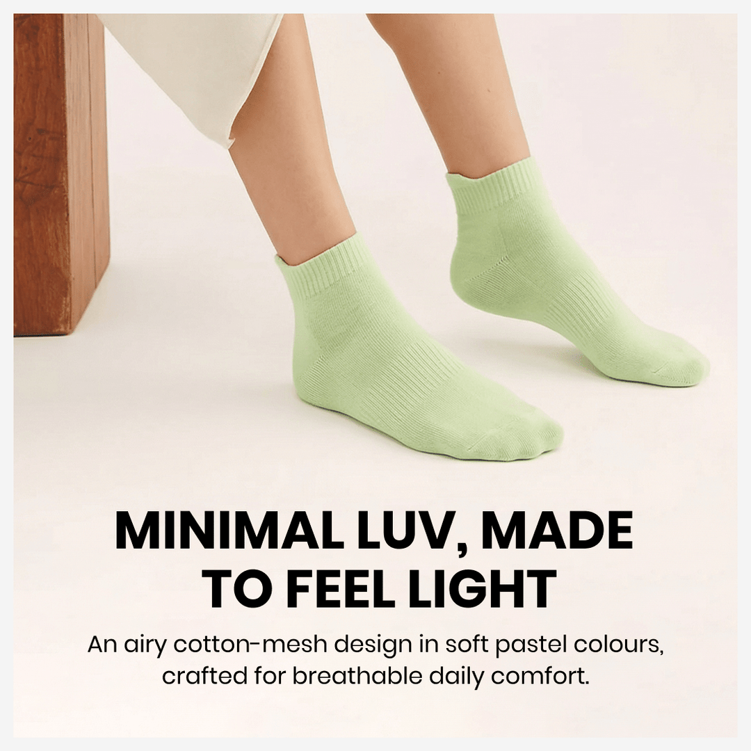 Minimal Luv Edition socks for women with soft breathable fabric-Sockscarving Minimal luv Edition-