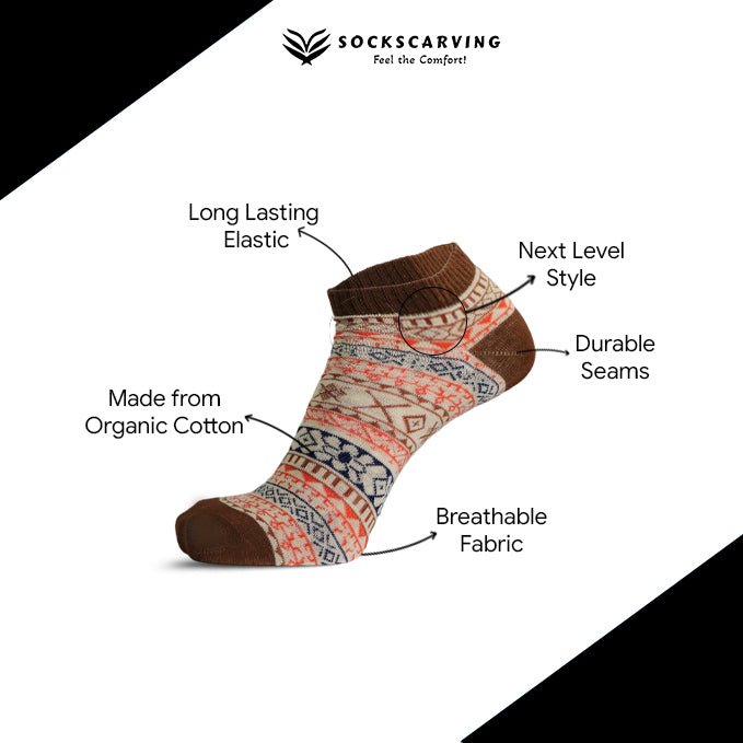 Premium Invisible Cotton Socks for Daily Wear
-Micro Armed No-Show Edition-
