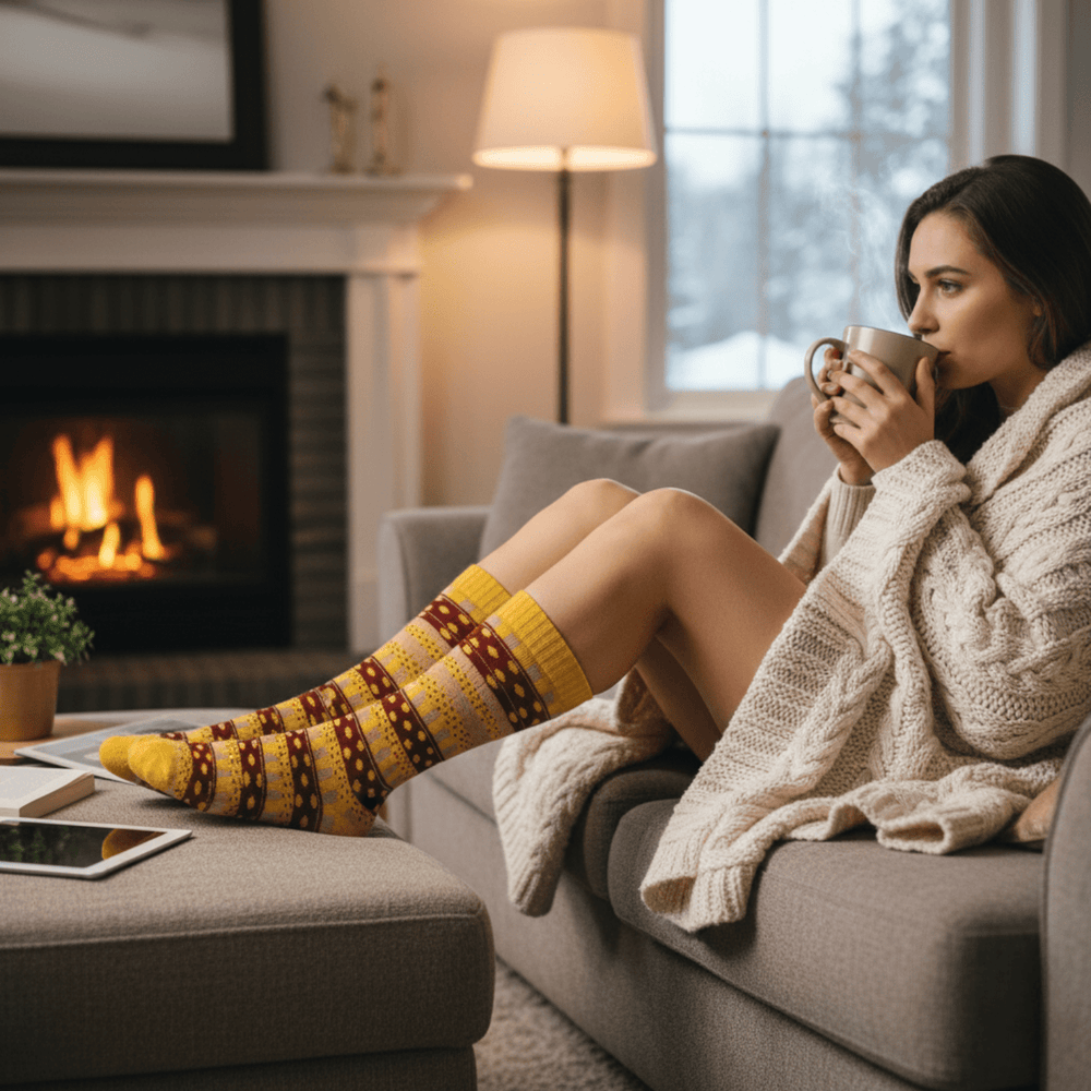 neos-winter-socks-pack-women4-Sockscarving® Neos Cozy Full-Length Winter Edition (Pack of 5 | Women)-