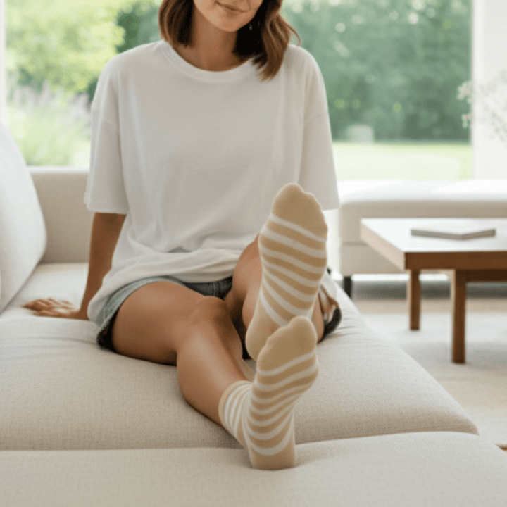 No-smell cotton socks with extended freshness
