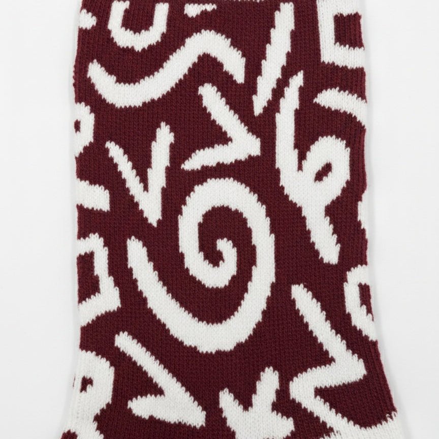 Nomad Script socks perfect for daily wear-Sockscarving Nomad Script edition-