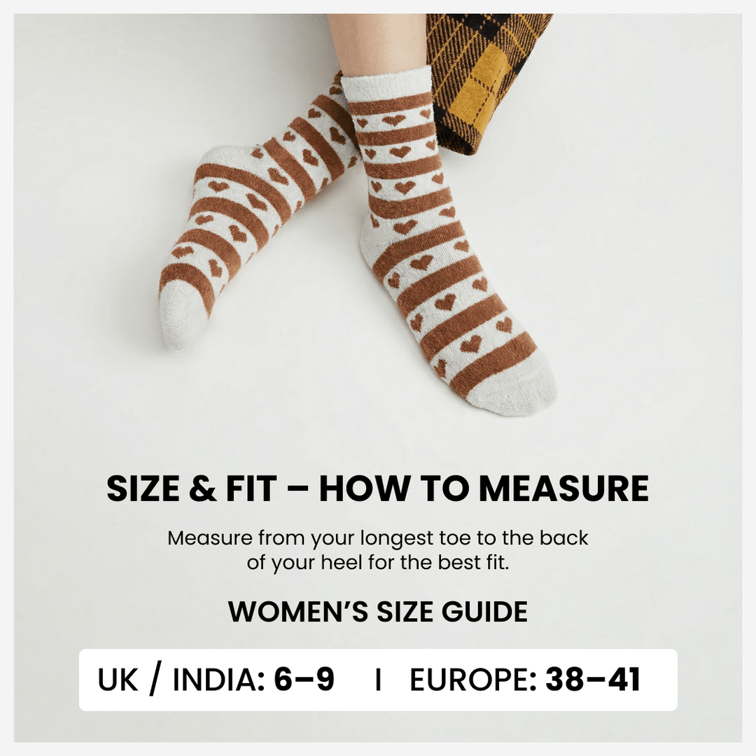 Plush women’s socks for cold weather comfort
