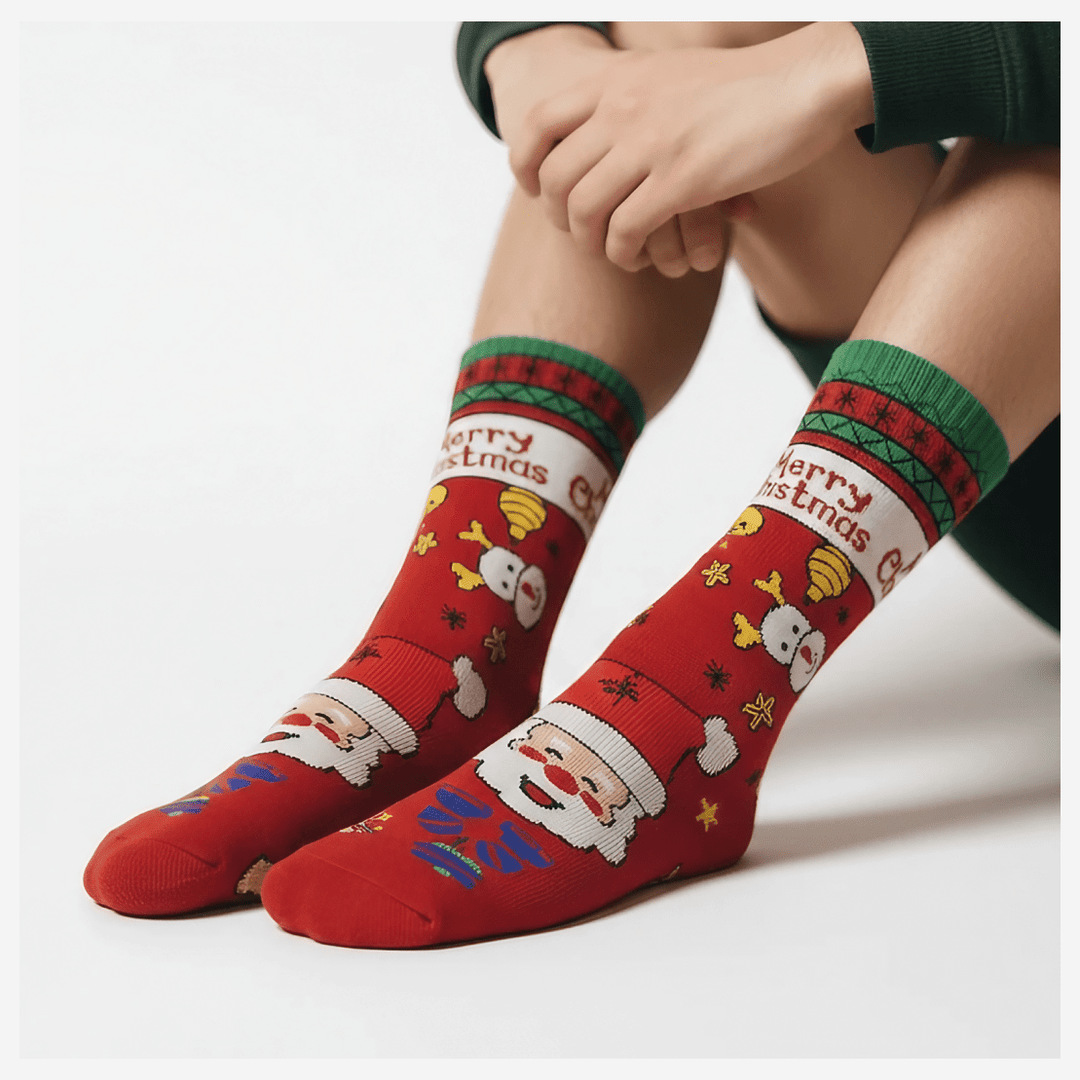 Santa Limited Edition full-length festive cotton socks
-Sockscarving's Christmas Santa Limited Edition-