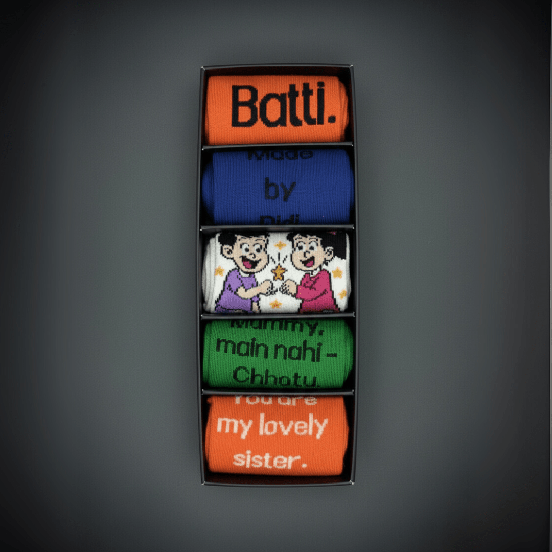 siblings bond dialogue socks pack of 5 cotton ankle unisex fun quirky socks