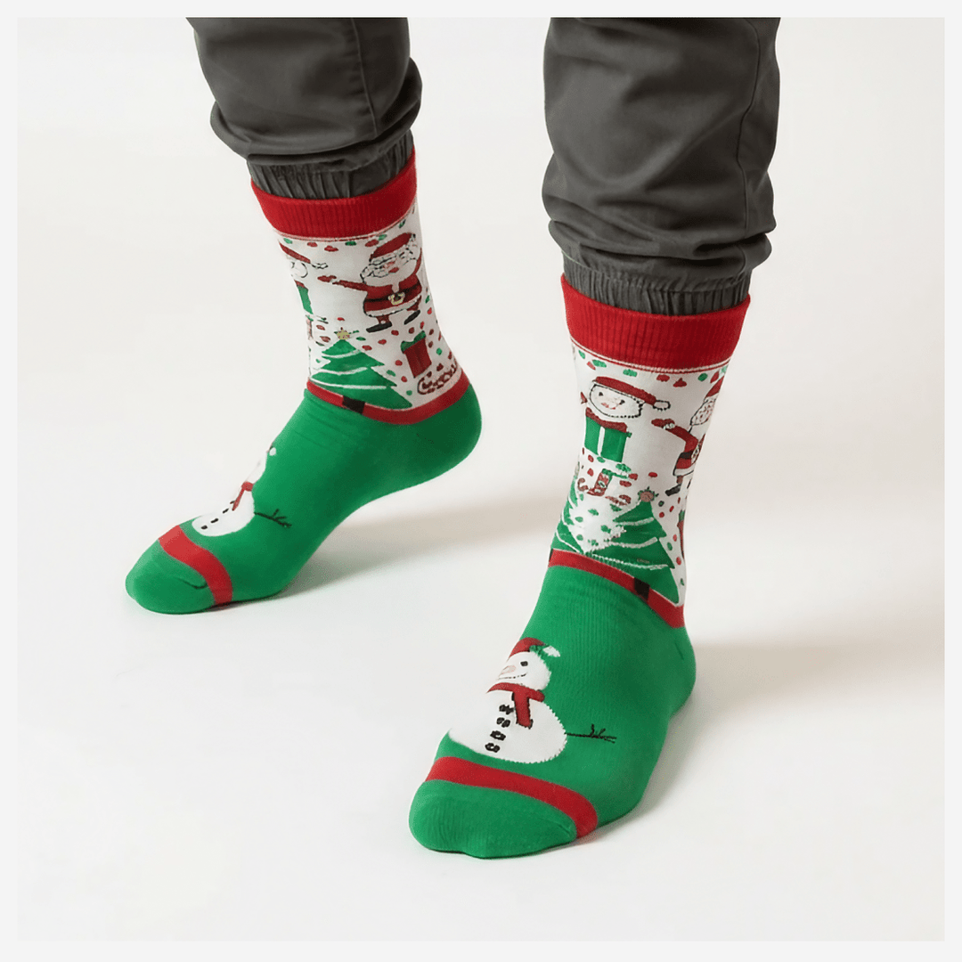 Snow Man Limited Edition festive cotton socks-Sockscarving's Snow-man Limited Edition-