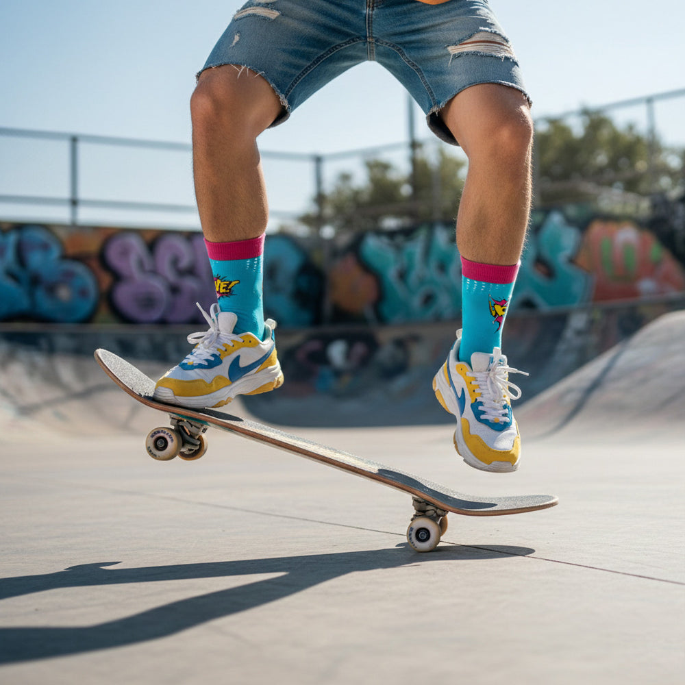 Sockscarving Love Pop funky cotton socks unisex