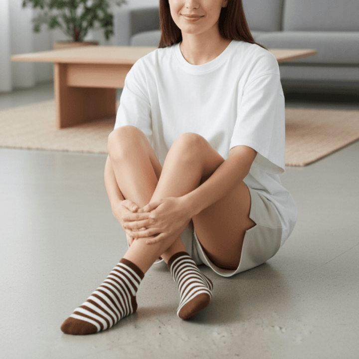 Casual unisex stripe socks for relaxed outfits
-Sockscarving Stripe low-cut edition-