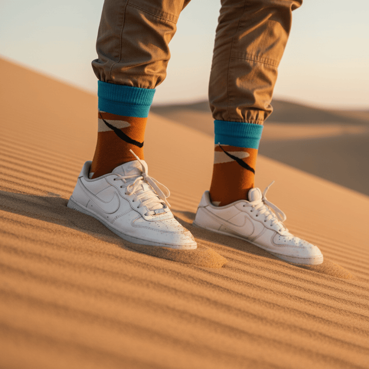 Unisex Desert full-length socks for men and women
-Wandersocks Socks- Desert-