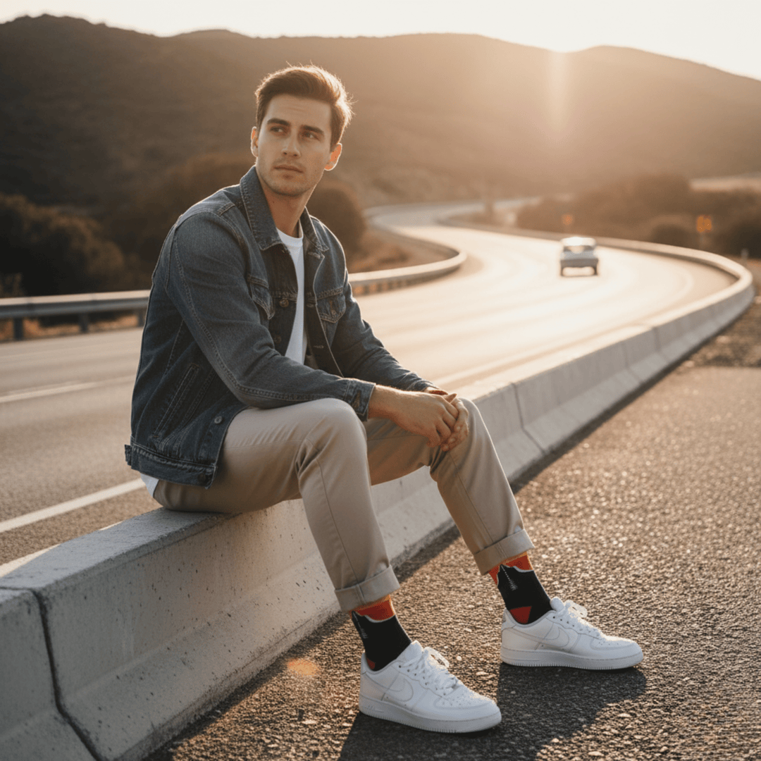 Unisex Highway socks for men and women
-Wandersocks Socks- Highway-
