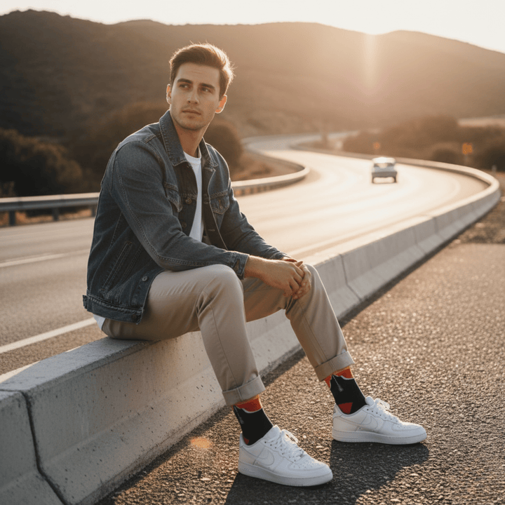 Unisex Highway socks for men and women
-Wandersocks Socks- Highway-
