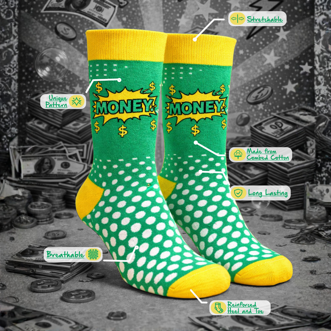 Unisex Money Pop socks for everyday comfort
