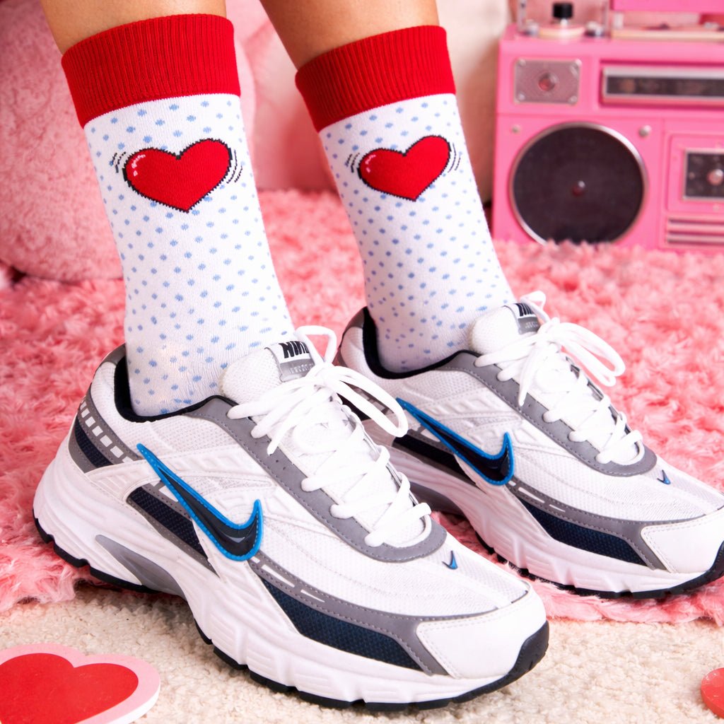 Unisex PopHeart Pop breathable socks for daily comfort-Sockscarving® PopHeart Pop Full-Length Edition-