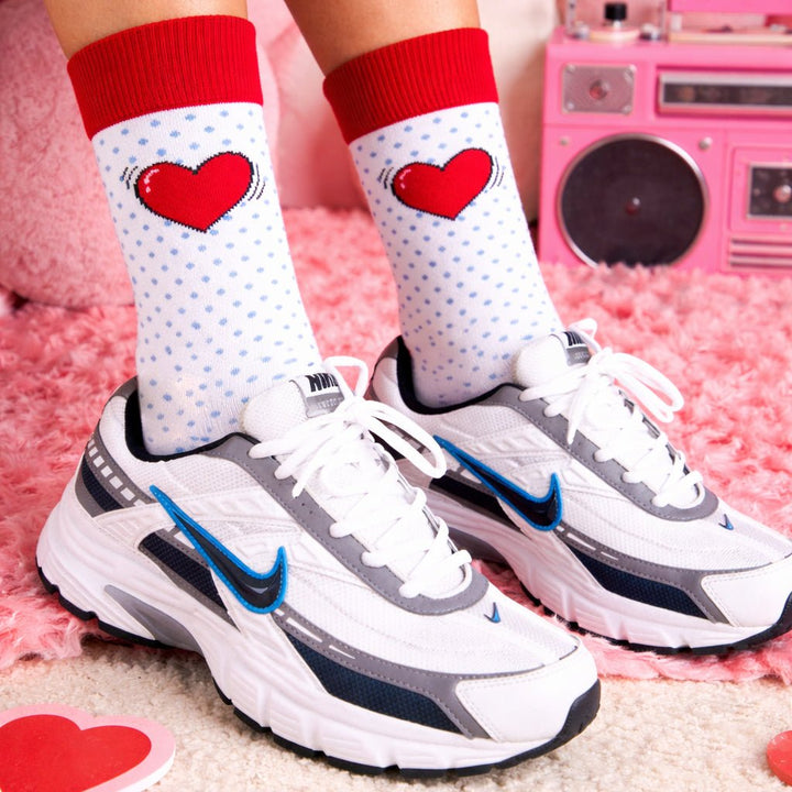 Unisex PopHeart Pop breathable socks for daily comfort-Sockscarving® PopHeart Pop Full-Length Edition-
