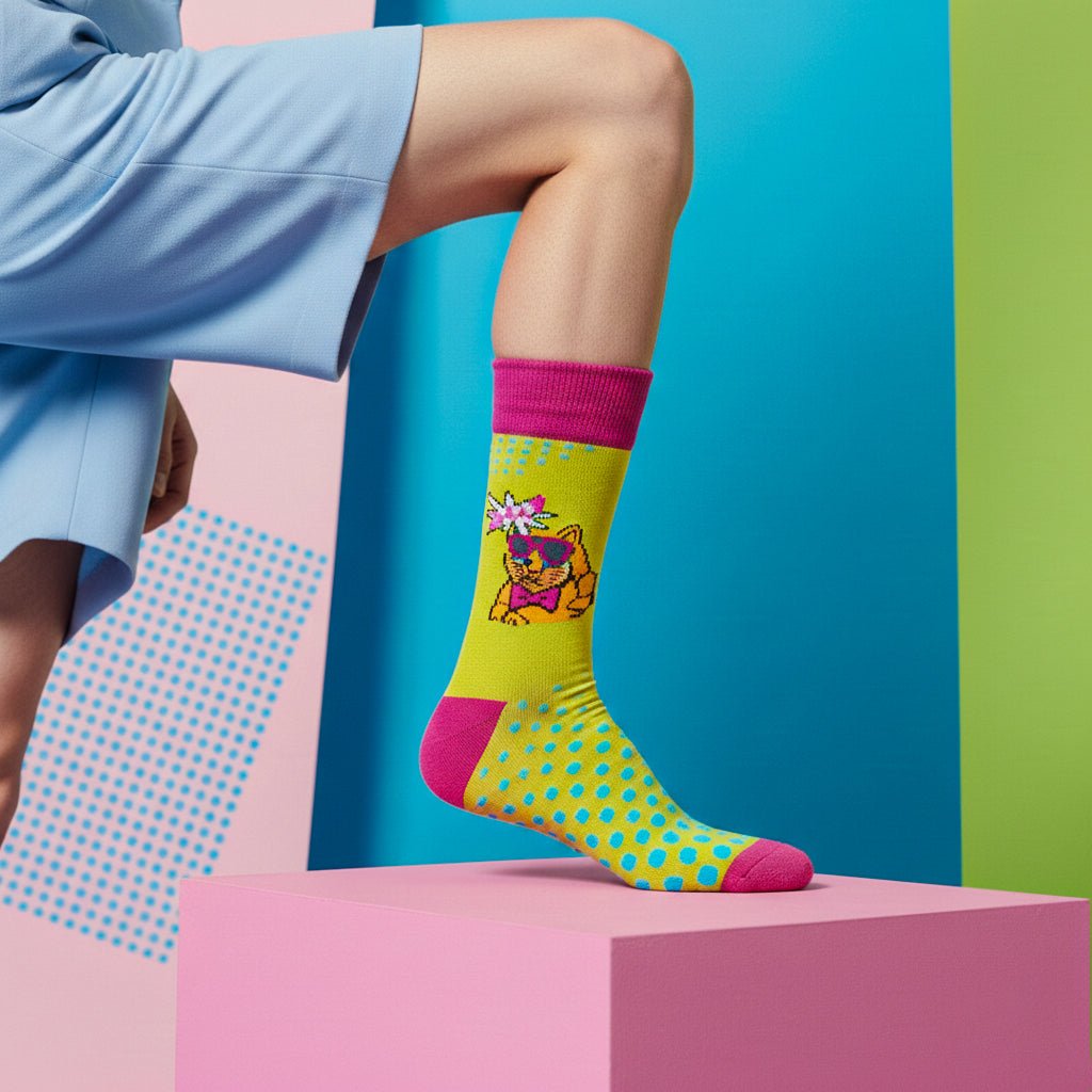 Comfortable full-length pop socks unisex-Sockscarving® Meow Pop Full-Length Edition (Pack of 1)-