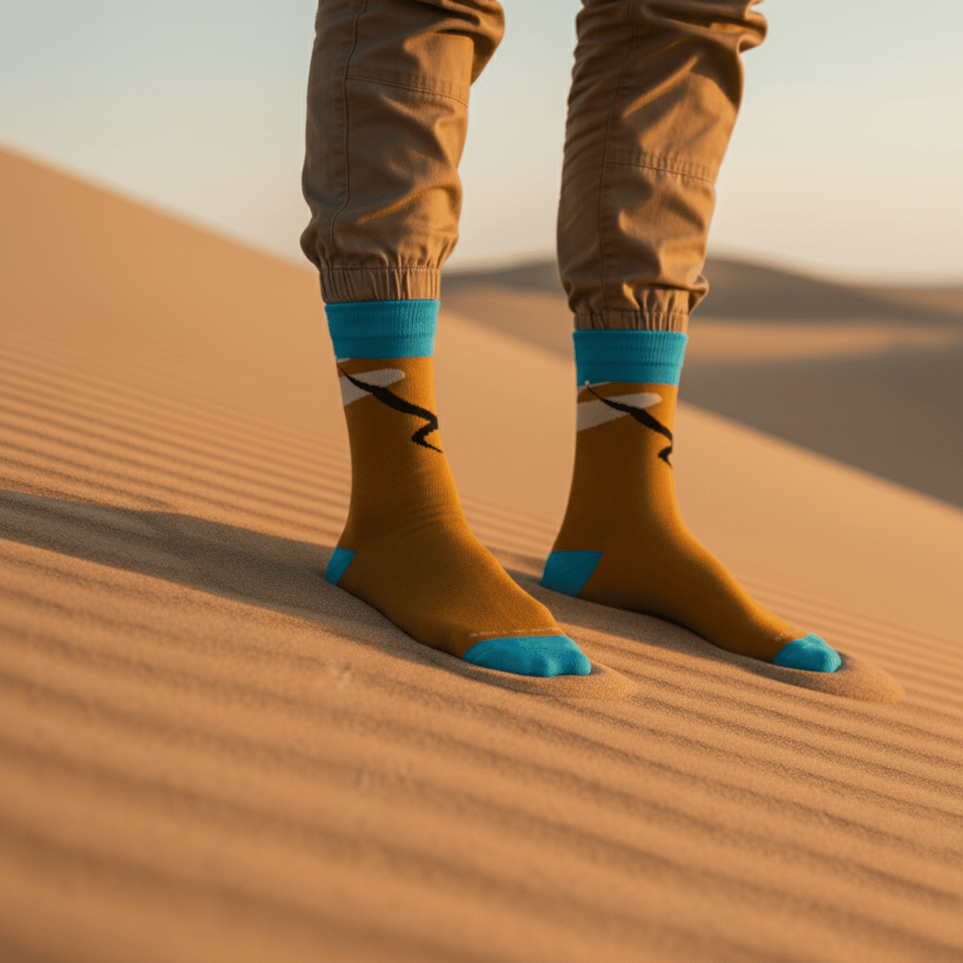 Wandersocks Edition Desert full-length cotton socks
-Wandersocks Socks- Desert-