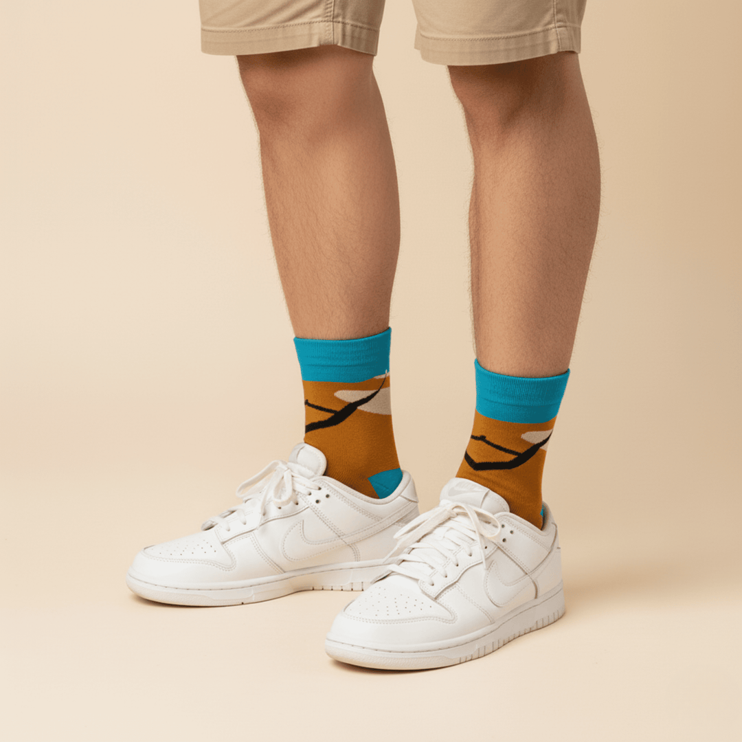 Wandersocks Edition Desert socks made in India
-Wandersocks Socks- Desert-