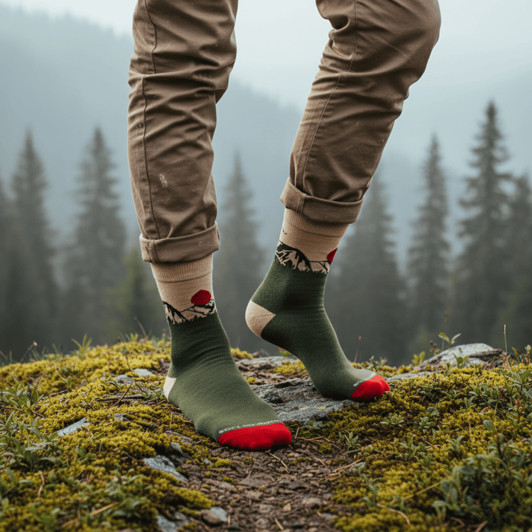 Wandersocks Edition Mountain full-length cotton socks-Wandersocks Socks- Mountain-