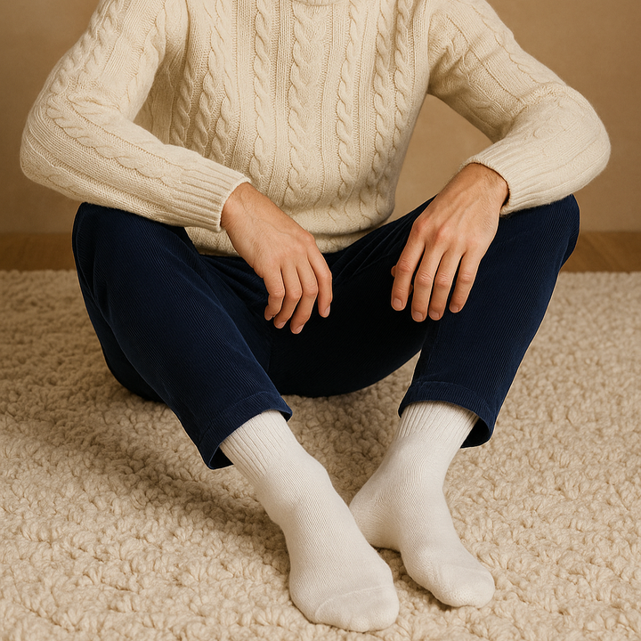 Warm wool socks designed for winter wear and daily use