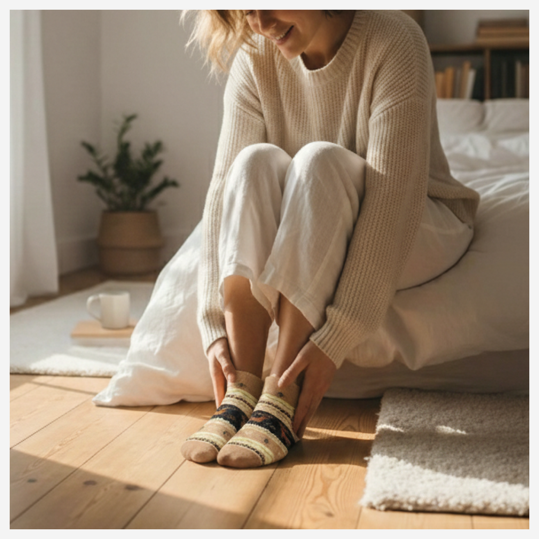 Winter casual ankle socks with reindeer design for men and women