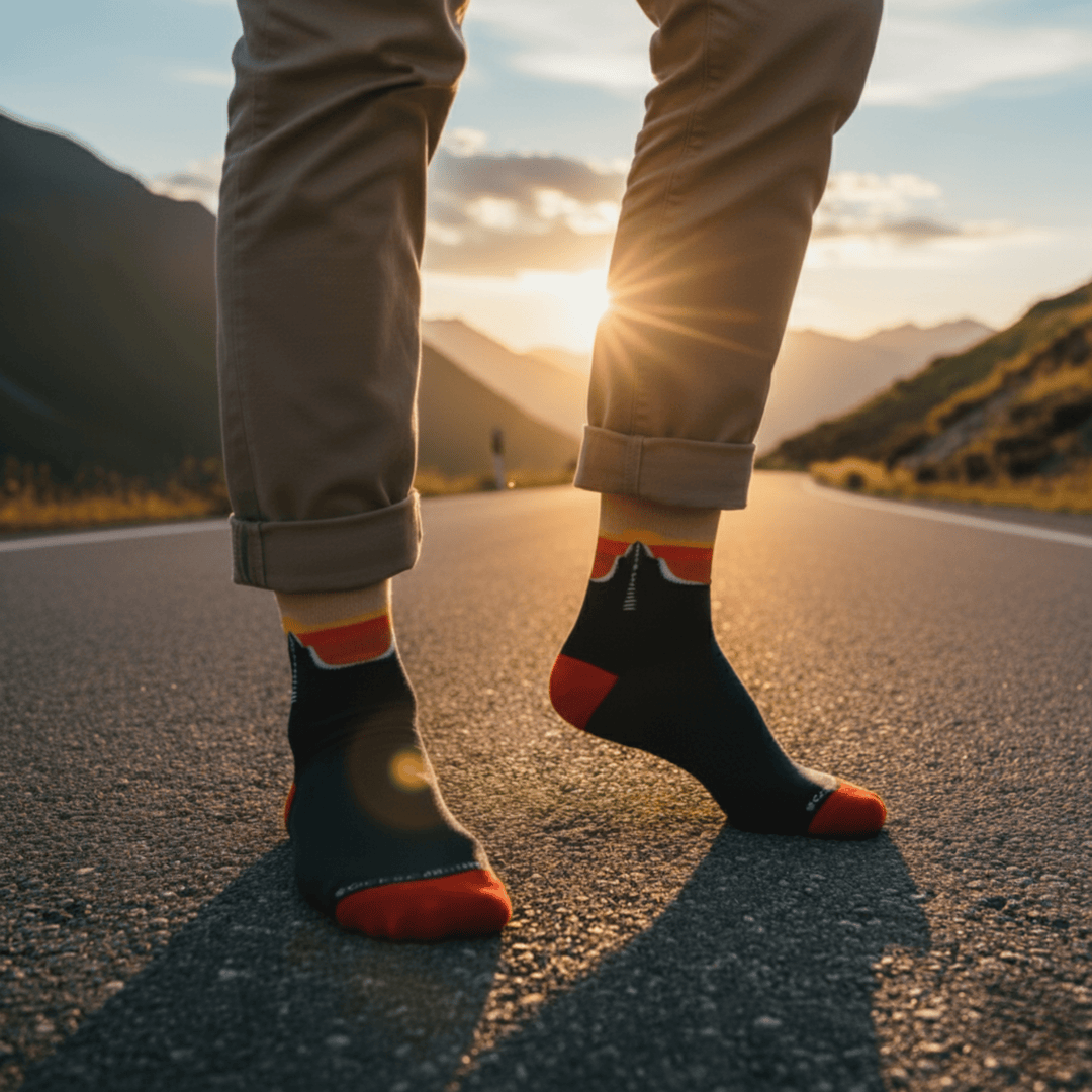 Wandersocks Edition Highway full-length cotton socks
-Wandersocks Socks- Highway-